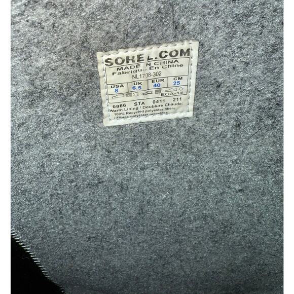 Sorel Waterproof Dark Green 88 Boots Women’s Size 8 Insulated Durable Gorpcore - Picture 6 of 9